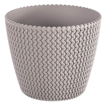 Горшок круглый Prosperplast Splofy 218х184 мм, мокка DSP220-7529U