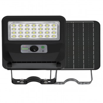 Уличный светодиодный светильник на солнечной батарее Horoz Electric GRAND PRO-50, 50 Вт, 950 лм, 6400 К, датчик движения, IP65