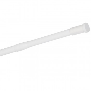 Bară telescopică pentru perdea de duș 70-120 cm, din metal, alb JA2896-2