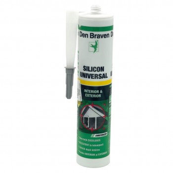 Ermetic silicon Den Braven 1001 U universal, gri 280 ml