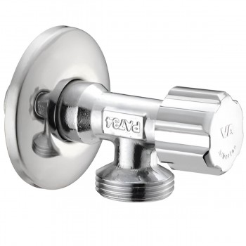 Кран для подключения стиральной машины Albertoni 1/2" НР х 3/4" НР, латунь, хром