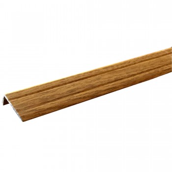 Prag din aluminiu pentru acoperiri de pardoseală Europrofil EP09 25 x 10 mm, 180 cm, Stejar deschis