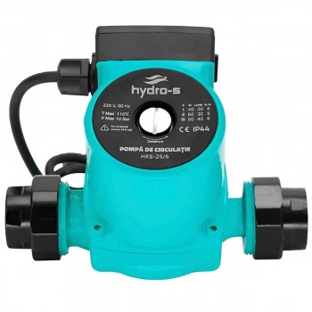 Pompă de circulație HYDRO-S HRS-25/6 180 mm, DN25, înălțime de ridicare 6 m, 10 bar, 3.5 m3/h