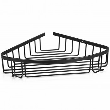 Raft colțar pentru baie HOLA din oțel inoxidabil, negru, 280x210x50 mm (Art. 0430365)