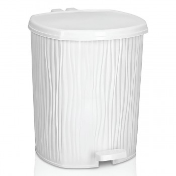 Coș de gunoi Ozer Plastik 6 L, 215x210x225 mm, cu pedală, din plastic (Art. DL003)