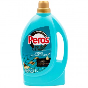 Detergent lichid pentru lână și țesături delicate Peros Color Expert, 3 L