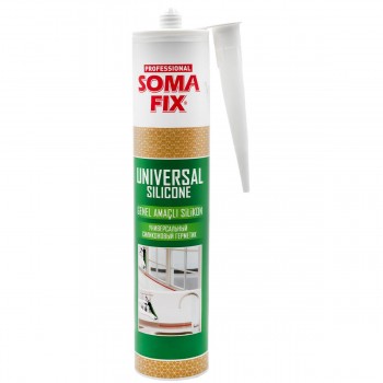 Ermetic siliconic universal SOMAFIX S282, negru, 280 ml