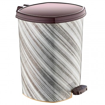 Мусорное ведро Ozer Plastik 11 л, 260 х 295 х 340 мм, с педалью, пластиковое (Арт. D010)