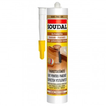 Ermetic acrilic Soudal pentru lemn, parchet, podea, culoare wenge 280 ml