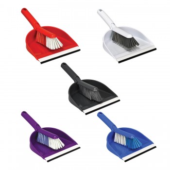 Совок со щеткой Plastart TE-355, пластиковый набор для уборки