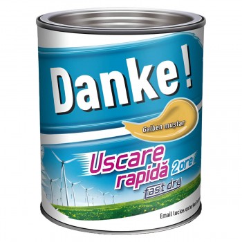 Эмаль Danke! алкидная желтая горчица глянцевая 2,5 л