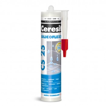 Ermetic silicon Ceresit CS 25 SILICOFLEXX transparent 280 ml