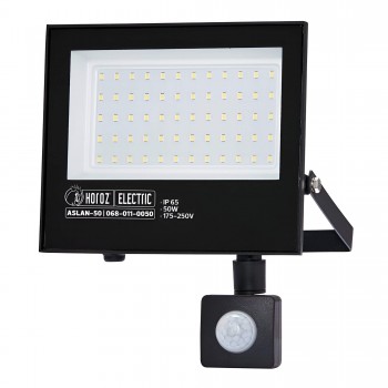 Proiector LED Horoz Electric Aslan/S-50 50 W, 4000 lm, 6400K, IP65, 175-250 V, cu senzor de mișcare