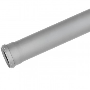 Țeavă PP pentru canalizare interioară d.50 mm, 50x1,8x1000 mm, gri