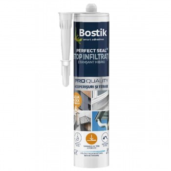 Ermetic hibrid Bostik Perfect Seal Stop Infiltratii 290 ml, maro, pentru acoperișuri și terase