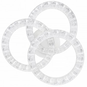 Lustră de tavan 127-023-3A1 WH, albă, cu 3 abajururi