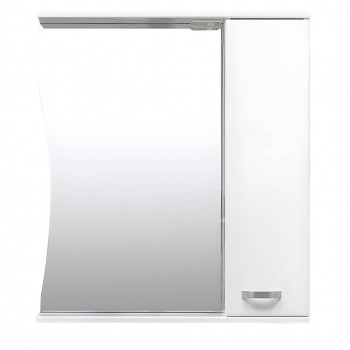Dulap cu oglindă BAYRO Demo 752x750 mm dreapta alb