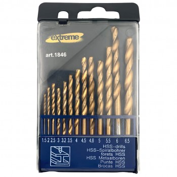 Set burghie Extreme d1.5-6.5 mm, pentru metal (Art. 1846)