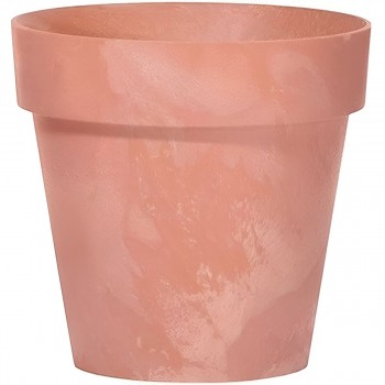 Горшок для цветов Prosperplast Cube Beton Effect DCUB140E-R624, d.140х124 мм, объем 1,2 л, терракотовый