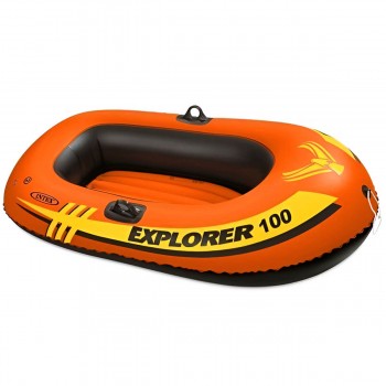Надувная лодка INTEX Explorer 100 1-местная, 147х84х36 см, до 55 кг, для детей 6+