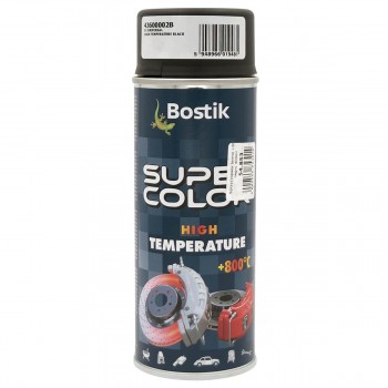 Vopsea spray Bostik SUPER COLOR High Temperature +800°C negru 400 ml