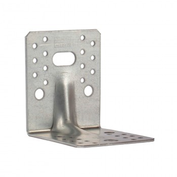 Colțar pentru fixare ranforsat Domax 128.5x128.5x45x2.5 mm din oțel zincat (Art. 404006)