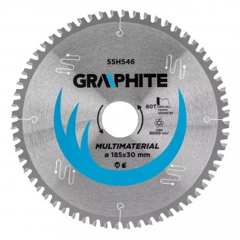 Disc circular universal Graphite 185x30 mm, 60 dinți 55H546