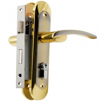 Broască îngropată HIDOOR L8-SN/GP cu mânere și cilindru, auriu