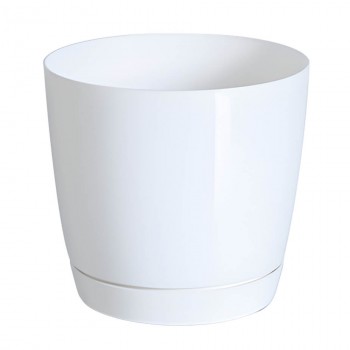 Горшок круглый Prosperplast Coubi Round P 180х165 мм, 2.8 л, белый DUOP180-S449
