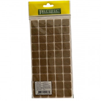 Crapodina din fetru Pacific 20x20 mm, 50 bucăți, maro PC6020 BR