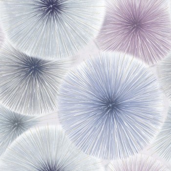 Обои дуплекс на бумажной основе Саратовские Обои Салют 01 голубые 0,53х10,05 м