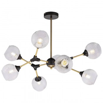 Lustră pentru tavan O’LESSYA (N4858/8) bronz/negru, 220-230 V, IP20, 740 x 740 x 610 mm