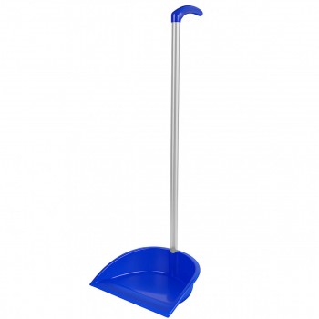 Făraș de podea cu mâner lung BEROSSI Clean Lux, plastic, albastru azuriu, 317x264x757 mm, AC37039000