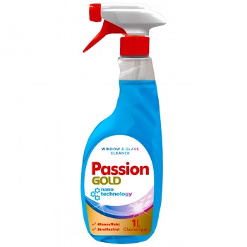 Средство для стекол Passion Gold Window & Glass Cleaner Nano Technology 1 л