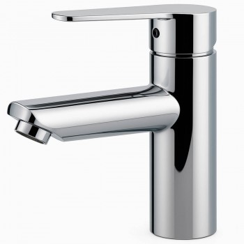 Смеситель для раковины Rubano Inox однорычажный, хром, из нержавеющей стали (Арт. 27877)