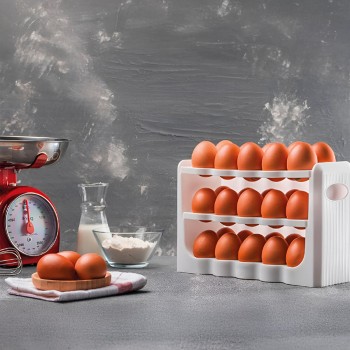 Organizator ouă Mutlufac 30 compartimente, din plastic alimentar AC-002