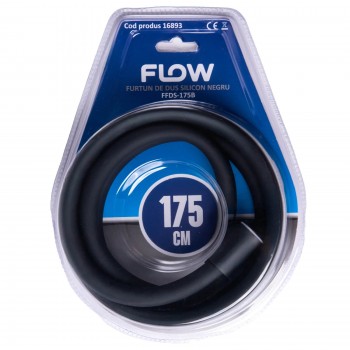 Душевой шланг силиконовый Flow FFDS-175B, черный, 175 см, антискручивание