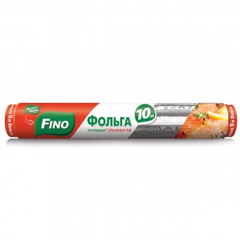 Фольга алюминиевая для запекания Fino 10 м, 29 см, 9 мкм