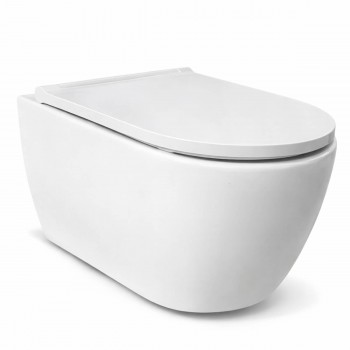 Унитаз подвесной, белый, керамический, с крышкой 7601.001