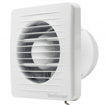 Вытяжной вентилятор Vent Europe CLASSIC 100BD PS с обратным клапаном и цепочным выключателем