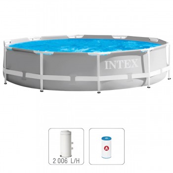 Бассейн каркасный Intex Prism Frame 366х76 см, Super-Tough, 6503 л, с фильтр-насосом (26712)