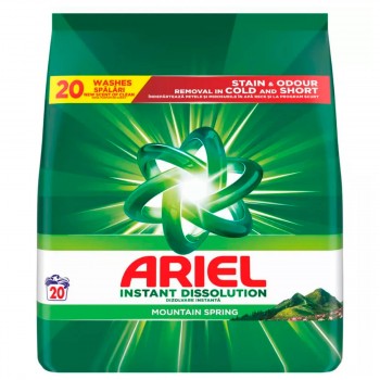 Стиральный порошок Ariel Mountain Spring свежесть горной весны 1.3 кг, 20 стирок