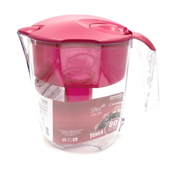 Filtru cană Apă Nouă Silver bordo pentru țuică 3 l + cartuș (3 buc)