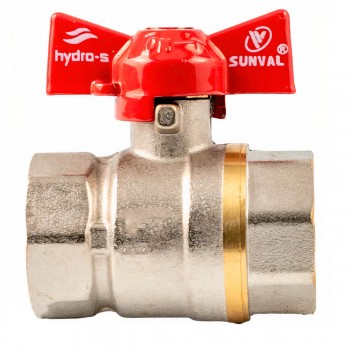 Robinet cu sferă din alamă HYDRO-S 1/2 filet intern x 1/2 filet intern fluture drept 0402171