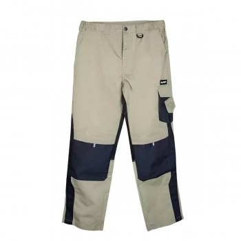 Pantaloni de lucru Profmet M, khaki/negru, 65% poliester/35% bumbac (Art. 365618)