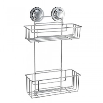 Raft pentru baie Nomi Vega Vacuum Fix dublu, 255x119x450 mm, din metal, cu fixare fără găurire