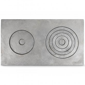 Plită din fontă pentru sobă 710x410 mm, 2 ochiuri