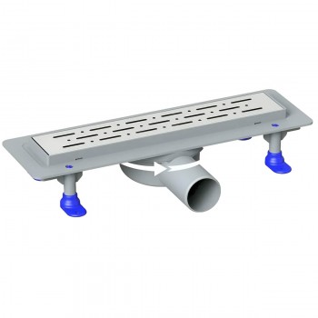 Rigolă de duș cu grilă din oțel inoxidabil BATHLINE Prime Line 500 mm, lateral, Ø50 mm, 4023-50