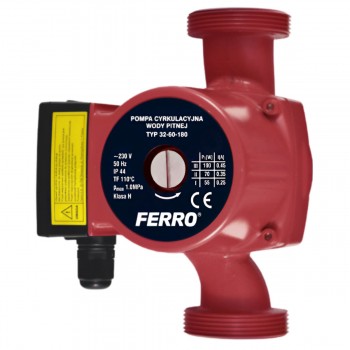 Циркуляционный насос для систем отопления FERRO W0302, IP44, d.2 "