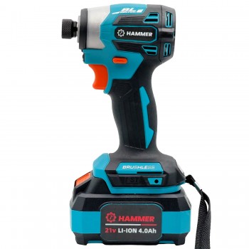 Mașină de înșurubat cu impact cu acumulator Hammer HMD-IMS210 21 V, 210 Nm, 2x4 Ah, Li-Ion